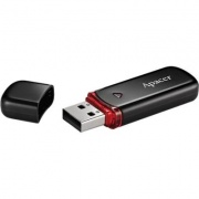 Флеш накопичувач USB 64 Gb Apacer AH333 black USB 2.0 (AP64GAH333B-1)
