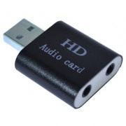 Звукова плата USB Dynamode USB-SOUND7-ALU black USB 8 (7.1) каналов 3D алюминий черная