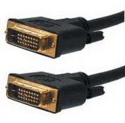 Кабель DVI-D 24/24 1.8м single link, gold-plated connectors, black 